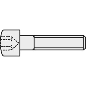 TOOLCRAFT 839675 skrutky s valcovou hlavou M4 8 mm vnútorný šesťhran DIN 912 ocel 8,8 očernetý 100 ks; 839675