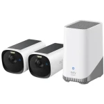 Anker Eufy E40 2K biela / Vonkajšia kamera so solárnym nabíjaním / sada 2ks + jednotka HomeBase 3 (E8144322)