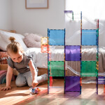 Connetix Connetix Tiles - Magnetická Stavebnica Dúhová Guličková Dráha 92 ks