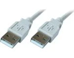 PremiumCord USB 2.0 AA M/M 0,5 m sivá / Prepojovací kábel / 480 Mb/s / dvojité tienenie (ku2aa05)