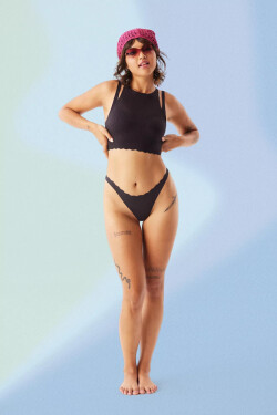 Dámske tangá ZERO Feel Bliss String - BLACK - black 0004 - SLOGGI BLACK S