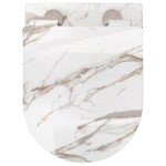 REA - Závesná WC misa vrátane sedátka RIMLESS Carlos Slim Lava Shiny lesk REA-C0536