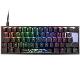 Ducky One 2 Pro Mini Kailh White čierna / herná klávesnica / podsvietená / mechanická / drôtová USB-C / DE (DKON2061ST-KDEPDAZTW2)