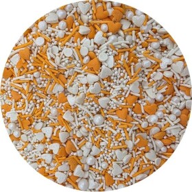 Cukrové zdobenie Oranžový mix 80 g - I LOVE CAKES - I LOVE CAKES