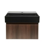 Kúpeľňová skrinka s umývadlom SAT Evolution 58x30x44,8 cm orech mat SATEVO60NAU2B SATEVO60NAU2B