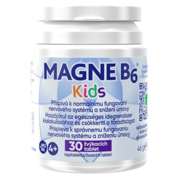 MAGNE B6 Kids 30 žuvacích tabliet