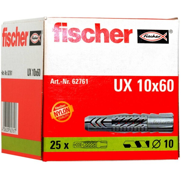 Fischer UX 10 x 60 univerzálna hmoždinka 60 mm 10 mm 62761 25 ks; 62761