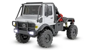 AMEWI RC auto Mercedes Benz Unimog U4000 sivá