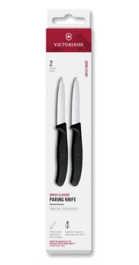 VICTORINOX Swiss Classic Kuchynský nôž 8 cm set 2 ks čierna / rovné ostrie (6.7603.2)