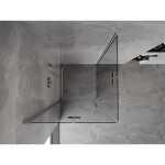 MEXEN/S - Mist-F Duo sprchovací kút skladacie dvere 75 x 75, transparent, chróm 8A6-075L-075P-01-00