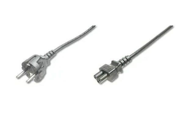 Digitus napájací kábel CEE 7/7 - IEC C5 čierny / Napájací kábel / 1,2 m / H05VV-F3G (AK-440115-012-S)