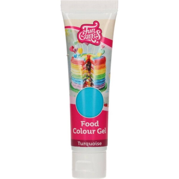 Gélová farba tyrkysová 30 g - FunCakes - FunCakes