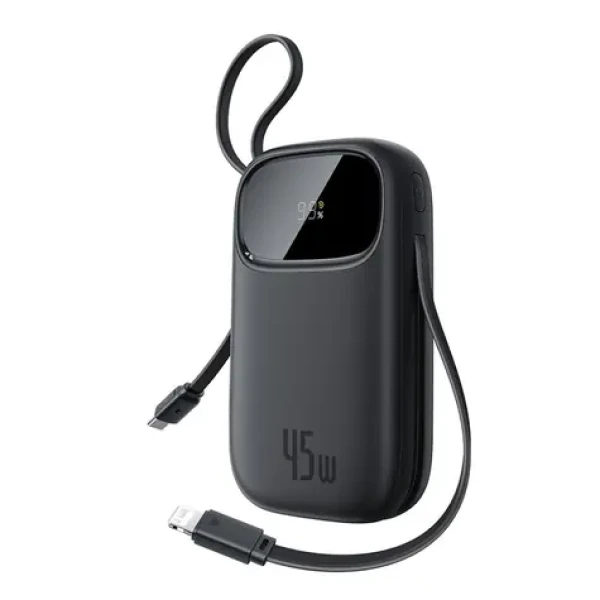 Baseus EnerFill FC31 Qpow 3 čierna / Powerbanka / 20000mAh / 45W / USB-C a Lightning v tele / USB-A (E0028D00)