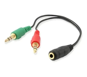 Equip Audio rozdvojka 3,5 mm čierna / Rozdvojka / Jack 3,5 mm - 2x Jack 3,5 mm / 13 cm (147942)