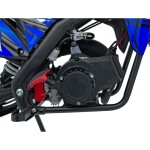 Mamido Detská benzínová motorka RamiGO TIGER 49CC modrá