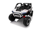 Mamido Mamido Elektrické autíčko Buggy UTV KCK 4x4 biele 24V | 800W | 50 kg | EVA | LED | 2,4Ghz | ECO koža
