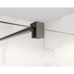 HOPA - Walk-in sprchovací kút LAGOS GRAFIT NEW 200 - Farba rámu - Grafit, Rozmer A - 150, Rozmer C - 200, Výplň - Číre bezpečnostné sklo - 8 mm BCLAGO15GCN2