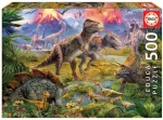 Educa Puzzle Stretnutie dinosaurov