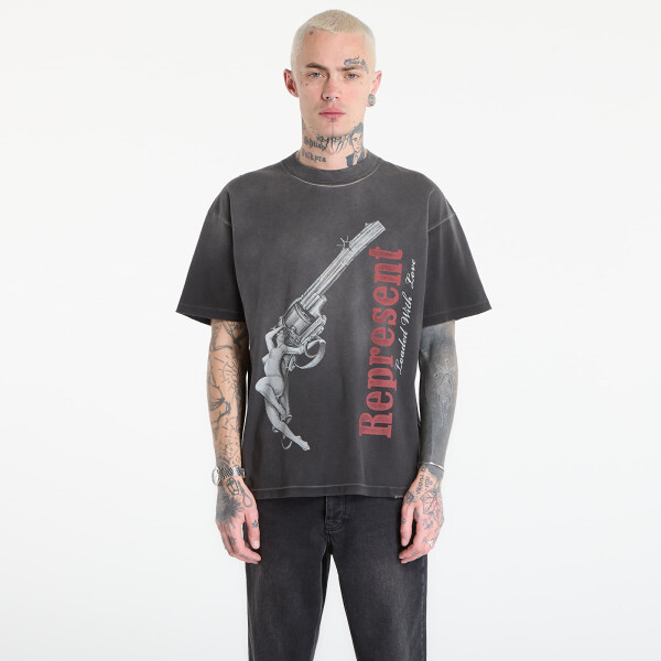 Tričko REPRESENT Loaded With Love T-Shirt UNISEX Stained Black M