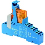 Finder 48.P5.7.012.0050 reléový modul, 12 V/DC, 8 A, 2 prepínacie, 1 ks; 48.P5.7.012.0050
