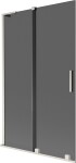 MEXEN/S - Velar L dvojkrídlová posuvná vaňová zástena 110 x 150, grafit, nikel kartáčovaný 896-110-003-41-97