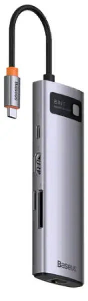 Baseus WKWG080113 StarJoy Dokovacia stanica / 3 x USB 3.0 / USB-C PD / HDMI / RJ45 / SD/TF (WKWG080113)