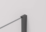 CERANO - Sprchovací kút Volpe L/P - 6 mm - čierna matná, transparentné sklo - 60x90x190 - zalamovacia CER-427288