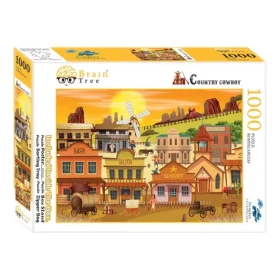 Brain Tree Puzzle Westernové mestečko