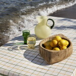 MADAM STOLTZ Pohár Hammered Light Yellow 200 ml