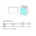 Mereo Sprchové dvere, Lima, trojdielne, zasúvacie, 100x190 cm, chróm ALU, sklo Point CK80632K