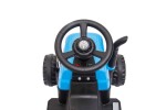 Mamido Detský elektrický traktor Swift s prívesom modrý