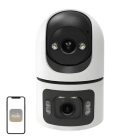 MOES WCM-Q09 / IP kamera / 8MP duálny objektív / Wi-Fi 6 / PTZ 300 ° / 60 ° / Nočné videnie (WCM-Q09-MS)