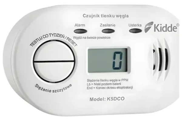 Kidde K5DCO / Detektor CO / LCD displej / 2x AA batérie / alarm 85 dB / senzor 10 rokov (K5DCO)