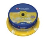 Verbatim 25ks DVD+RW 4.7GB 4x / Spindle (43489)