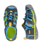 Detské sandále SEACAMP II CNX, BLACK/BRILLIANT BLUE, keen, 1022984/1022969, čierna - 36