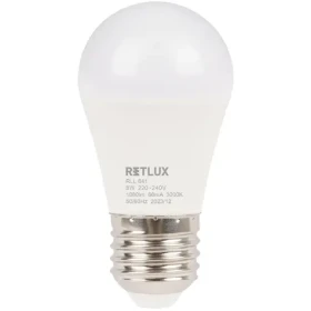 Retlux RLL 641 G45 E27 mini Globe 8W / 1080 lm / 3000K - teplá biela / D (8590669362677)