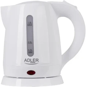 Adler AD 1272 biela / Rýchlovarná kanvica / 1600W / 1 L / plast (AD 1272)