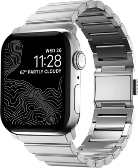Nomad Strap Stainless Steel V2 strieborná / Remienok pre Apple Watch / 42/44/45/49 mm (NM1A4HSXS0)