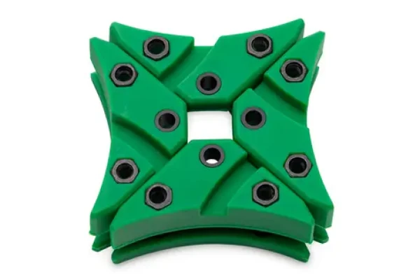 EKWB EK-Vardar X3M Damper Pack - Green 4 ks / anti-vibračný držiak ventilátora / pre EK-Vardar X3M (3830046996978)