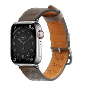 Hurtel Kožený remienok Apple Watch 38/40/41mm tmavo hnedý / Remienok / Apple Watch / 38/40/41mm / Kožený