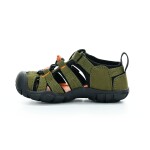 Keen seacamp dark olive/gold flame (cnx) barefoot sandále 36 EUR