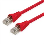 Telegärtner 100008665 RJ45 sieťové káble, prepojovacie káble CAT 6A S/FTP 4.00 m červená (jasná) dvojžilový tienený, s ochranou, samozhášavý 1 ks; 100008665