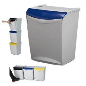 Denox Ekosystem modrý / Odpadkový kôš / Triedený odpad - papier / 25 l / plast (24300.415)