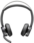 Poly Poly Voyager Focus 2 Wireless Headset, Bluetooth, BT700 USB-C Adapter, USB-C/A Adapter, Black