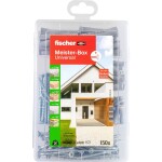 Fischer Meister-Box Universal + S box s výberom hmoždiniek 35 mm, 50 mm 577863 150 dielov; 577863