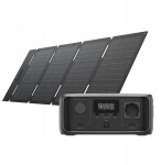 EcoFlow Komplektas: "Power Station EcoFlow RIVER 3" UPS + saulės baterija 45 W USB-C