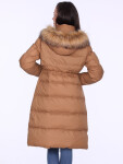 PERSO Coat BLH220027FXF Béžová farba