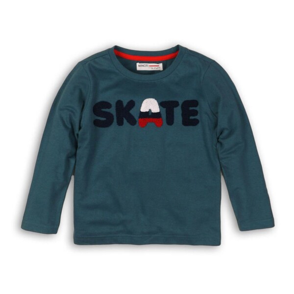 Tričko chlapčenské bavlnené s dlhým rukávom, Minoti, SKATE 1, kluk - 68/80 | 6-12m