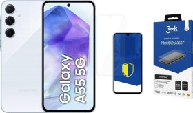 Samsung Galaxy A55 5G 8/128GB Niebieski - Awesome Iceblue (SM-A556BLB) + FlexibleGlass