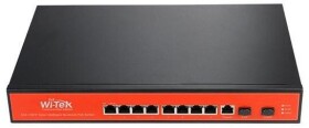 XXX_Planet Technology Corp (Planet) Wi-Tek WI-PMS310GF-UPS+V2 łącza sieciowe Zarządzany L2 Gigabit Ethernet (10/100/1000) Obsługa PoE Čierny, Oranžový